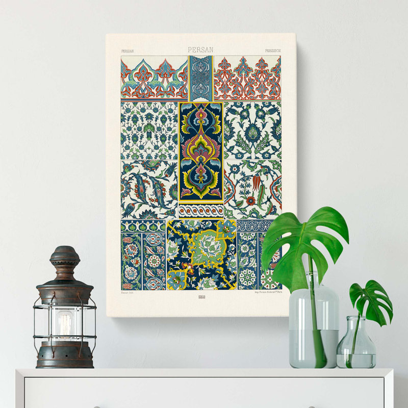 Persian Patterns by Albert Racinet - Wrapped Canvas, 50cm H x 35cm W x 3cm D