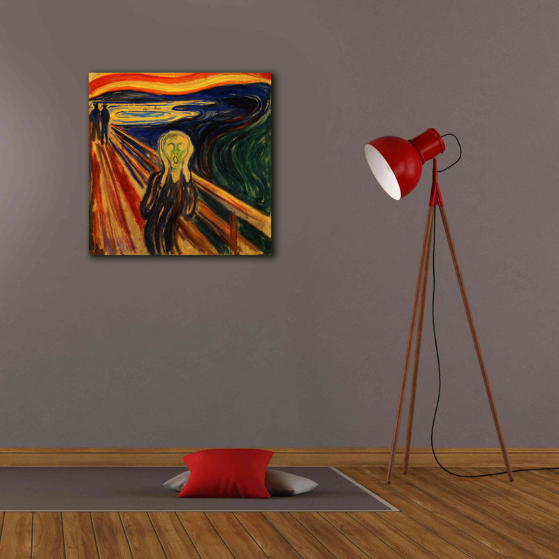 Erblin " The Scream " by Edvard Munch, 26" H x 26" W x 1.5" D