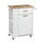 Audy Solid Wood Top Kitchen Cart-502986249