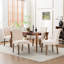 Chaise d'appoint rembourrée en tissu avec pieds en bois massif-727840727-715533726