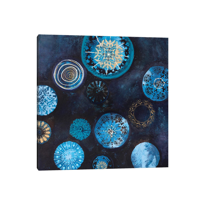 Indigo - Print on Canvas, Wrapped Canvas, 66.04cm H x 66.04cm W x 3.81cm D