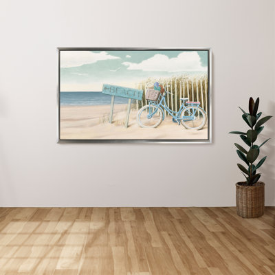 "Beach Cruiser II" par James Wiens, reproduction sur toile dans un cadre flottant