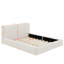 Grand lit plateforme tapissier avec tissu en velours-641903364