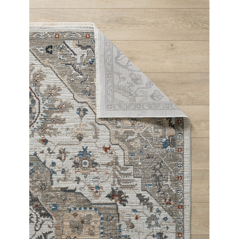 Karina Ivory Rectangular Synthetic Area Rug 8'10"x13'2"