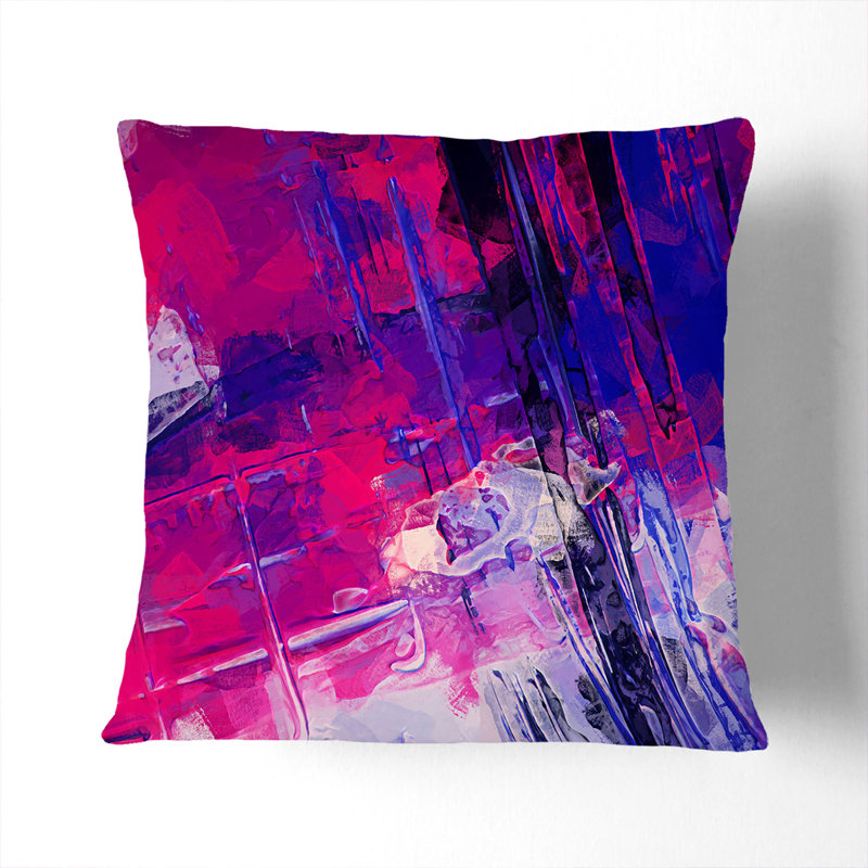 Abstract Square Cushion, 40cm H x 40cm W x 15cm D, Stone
