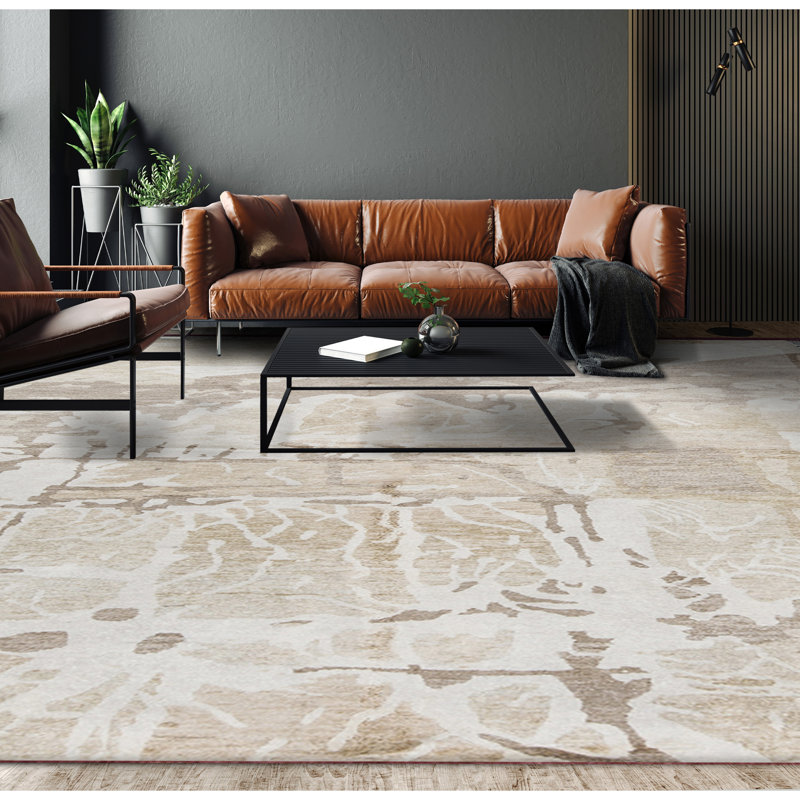 Area Rug in Beige