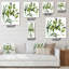 Orchidée verte - Horloge murale traditionnelle-675721424