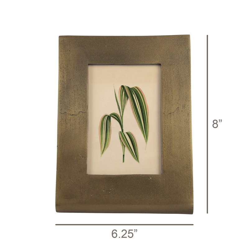 Ridley Picture Frame, Brass - Vertical 4X6
