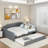 Upholstery Daybed With Trundle And Usb Charging Design