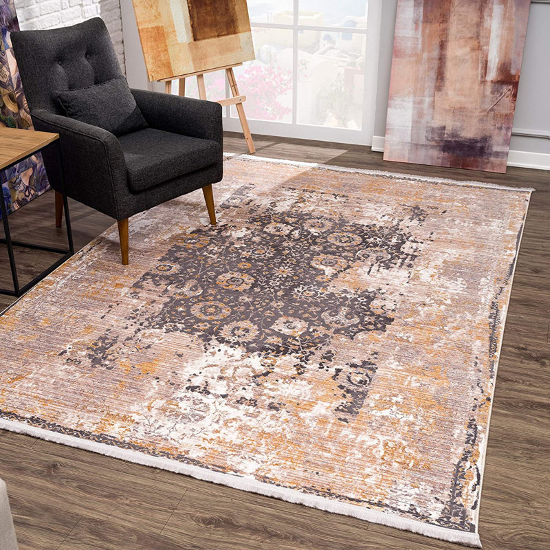 Tapis brun foncé, Tapis de couloir 2 pi 3 po x 13 pi
