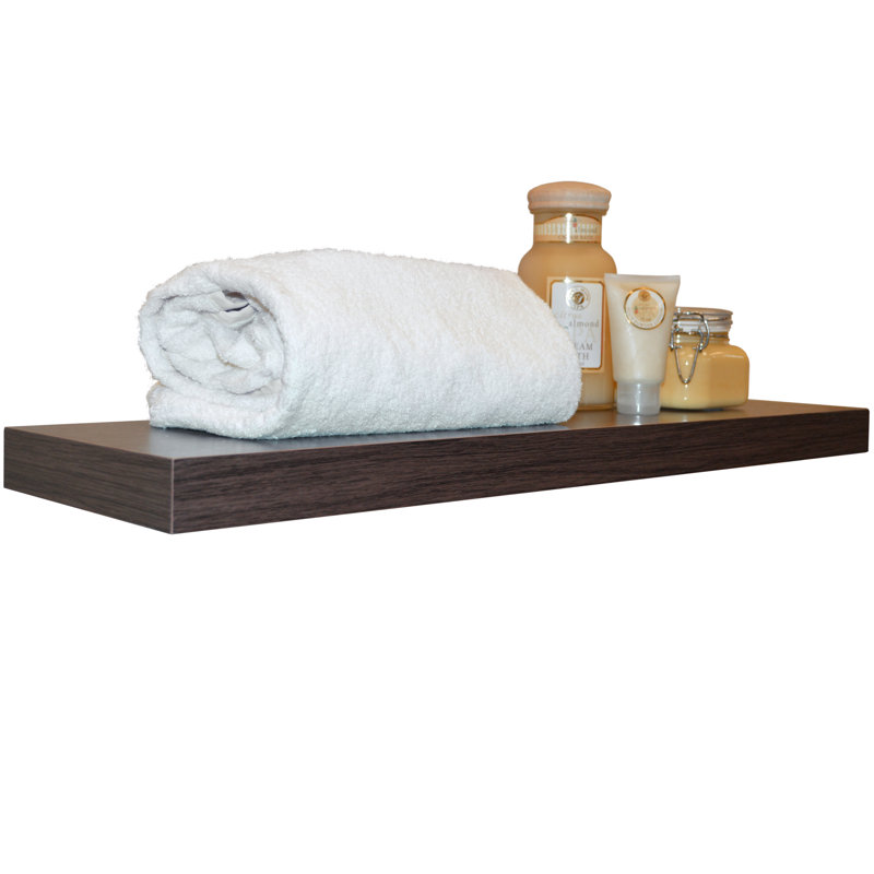 Hallstrom Floating Shelf, Walnut, 4cm H x 70cm W x 20cm D
