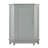 Grey Bathroom Cabinet Triangle Corner Storage Cabinet With Adjustable Shelf Modern Style MDF Board
