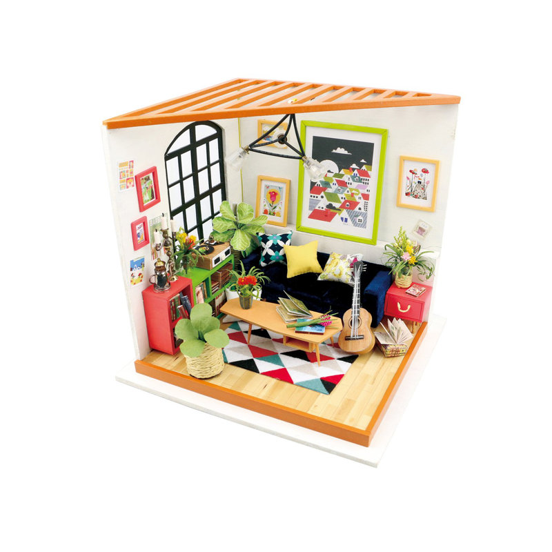 Bricolage maison de puzzle 3D - 156 pièces du salon de Locus