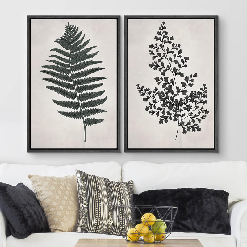 «Green Gradient Wave Landscape», 2 pièces, Noir, H 36 po x l 24 po