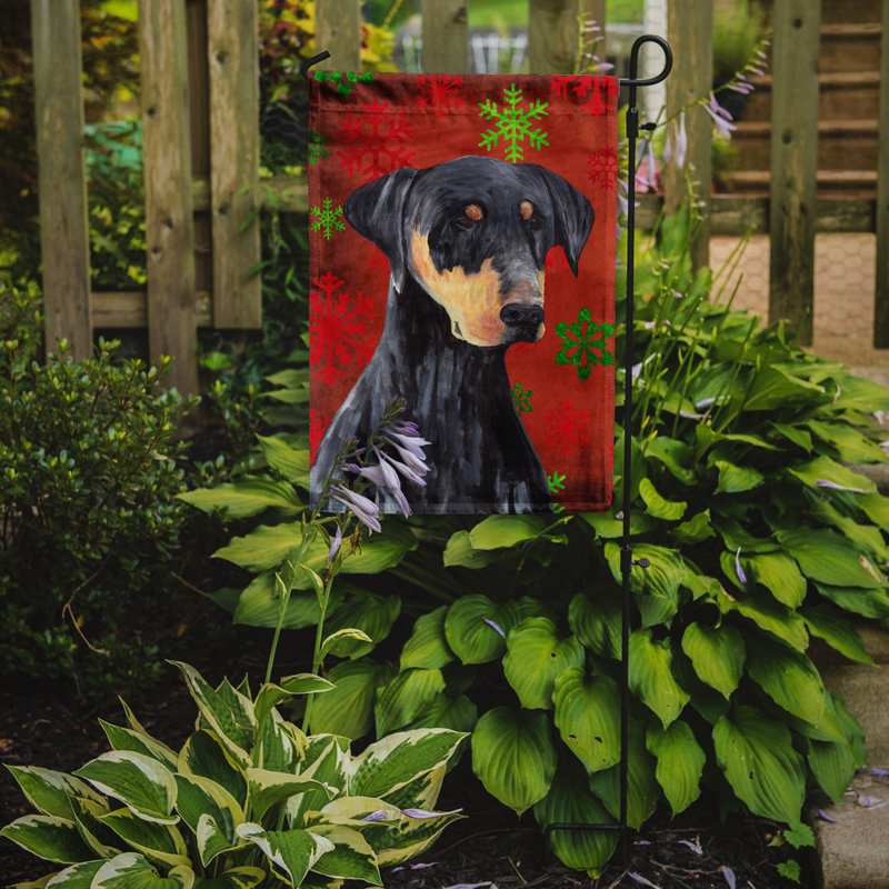Drapeau rouge et vert Vart, Doberman 1