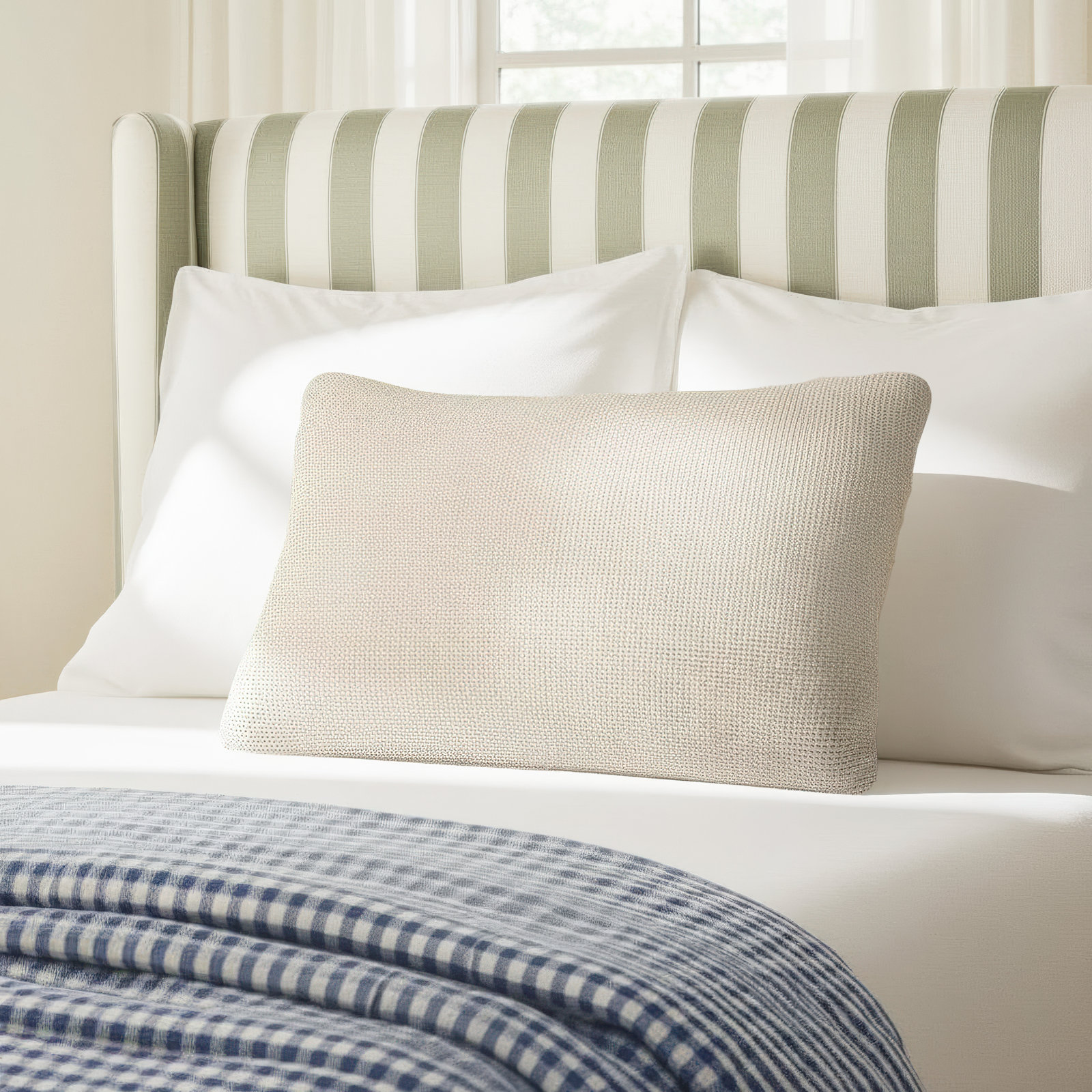 Brooklynn Cotton Lumbar Throw Pillow, Down