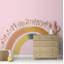 Autocollant mural arc-en-ciel bohème, décoration murale arc-en-ciel neutre, décoration murale pour chambre d'enfant, décoration de salle de jeux, arc-en-ciel Montessori, décoration murale bohème naturelle 420 g-2005649384