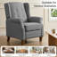 Fauteuil inclinable manuel réglable en 3 positions, en tissu, idéal pour les petits espaces, pour le salon et la chambre.-278019762