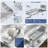 Expandable Stainless Steel Dish Drying Rack with Drain Board, Gray