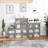 Portable Shoe Rack Organizer With Door, 48 Pairs Storage Cabinet, Adjustable Stackable Detachable Free Standing DIY Expandable 8 Tier-1529189596