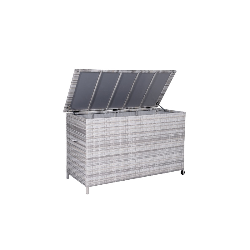 WFX Utility W Water Resistant Deck Box with Wheels, Cloudy Grey