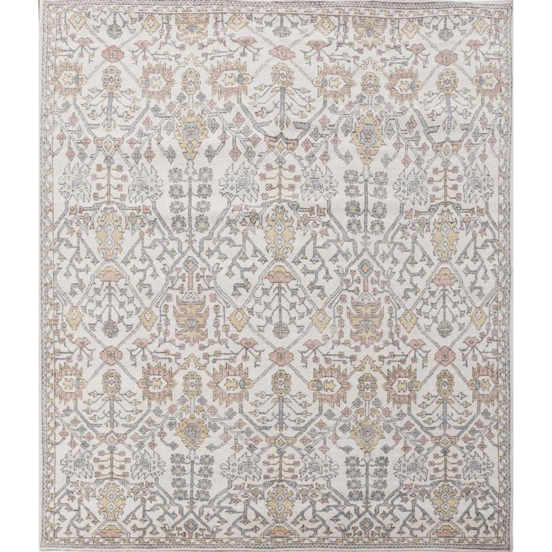 Tapis noué à la main de style rétro Dover