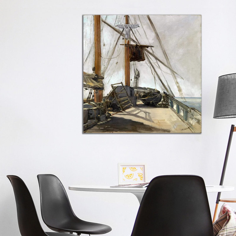 The Ship's Deck by Edouard Manet - Wrapped Canvas Painting, 93.98 cm H x 93.98 cm W x 1.91 cm D