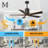 Patricia 52'' Ceiling Fan with LED Lights-2108506877-2108519374