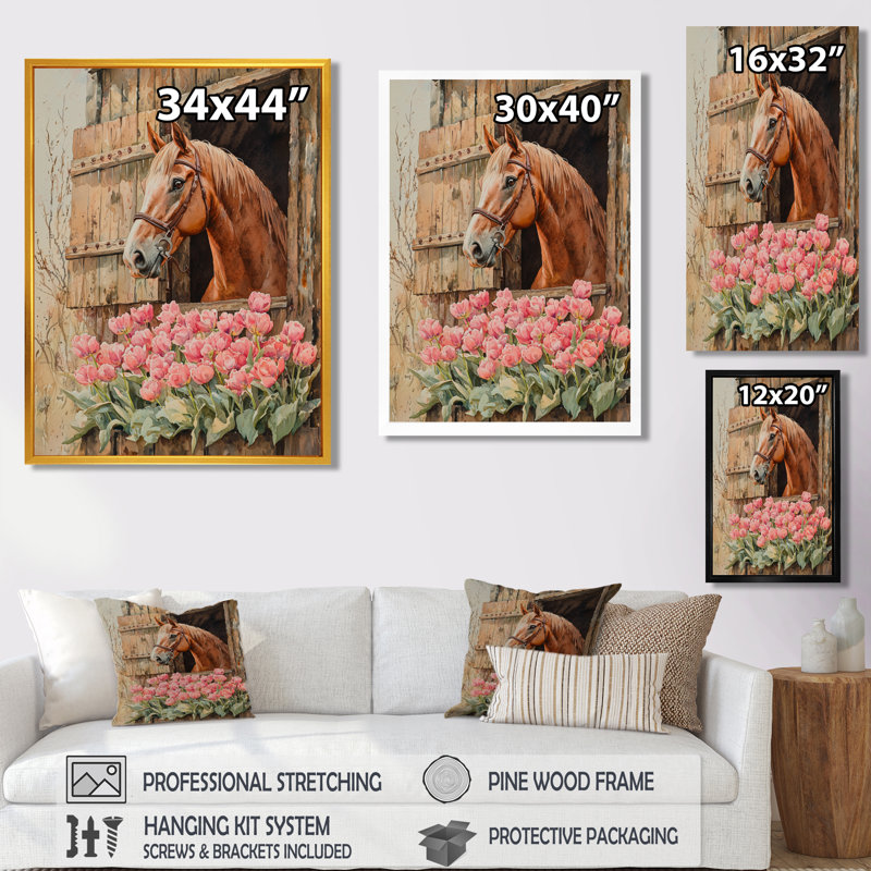 Dorly - art mural sur toile florale, H 32 po x l 16 po, Argent argent, Reproduction encadrée sans passe-partout