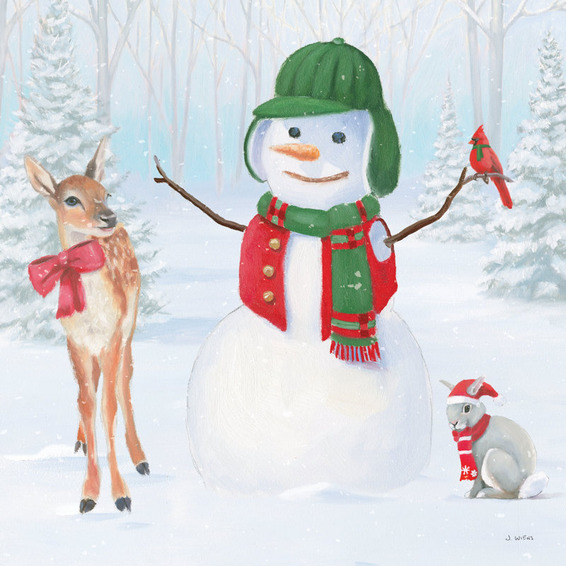 Dressed For Christmas I by James Wiens - Wrapped Canvas Print, 30cm H x 30cm W