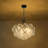 4-light Modern Glass Bubble Chandelier, 24"d-1765888436