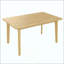 Table de salle à manger Rustic Farmhouse - Structure en bois massif, table de salle à manger rétro minimaliste pour salle à manger, salon-1826623874