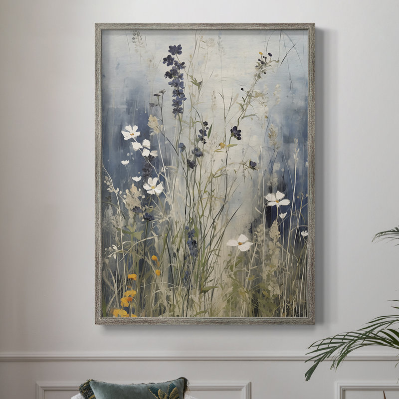 Reproduction encadrée FLORAL Series DCC-XXI - bois massif, H 30 po x l 24 po