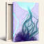 Purple and Teal Abstract Fluid Art With Gold Flecks Canvas Wall Art-133564226