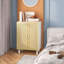 Bernerd Accent Cabinet with 2 Rattan Doors, Buffet Sideboard Cabinet with Adjustable Shelves-928233419