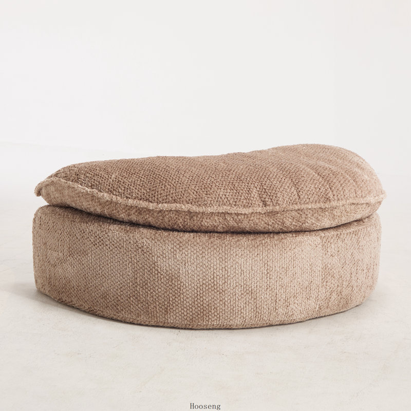 Repose-pieds pour canapé Lazy, autonome, Polyester café