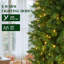 Arbre de Noël pré-éclairé avec lumières incandescentes, vert-1001329137
