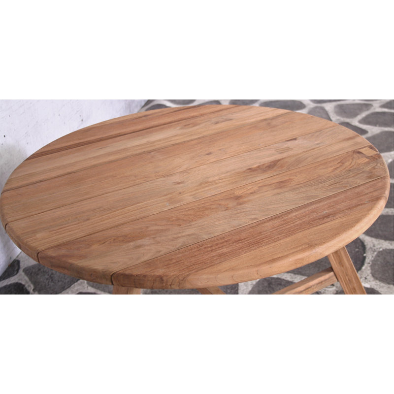 Quebec Round Metal Outdoor Side Table , 80cm cm W 80cm cm D