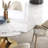 Light luxury modern simple round rock table