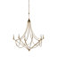 Lustre style chandelier 6 lumières Miles-87387581