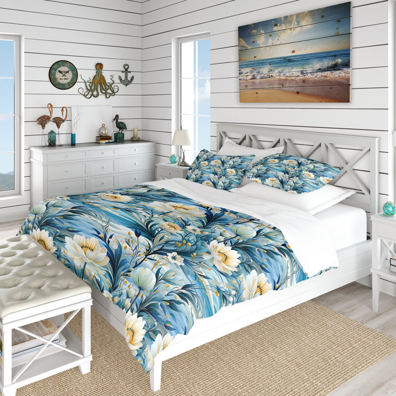 Ensemble de housse de couette Coastal Tranquility Seaside Landscape - Coastal