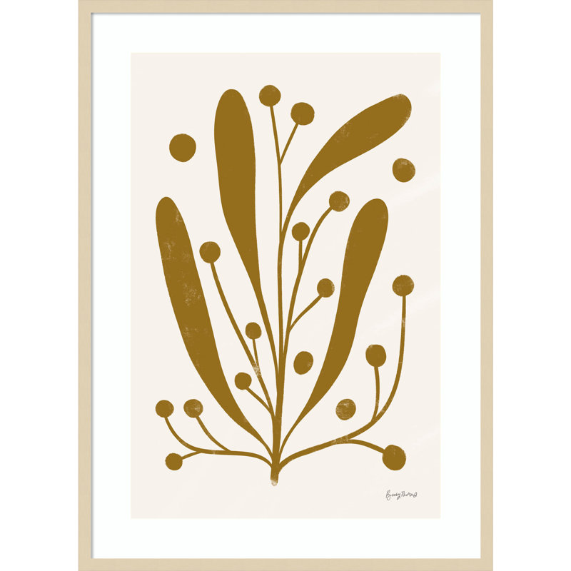 Simple Botanical IV by Becky Thorns Wood Framed Wall Art Print, 41" H x 30" W