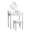 Ensemble coiffeuse et tabouret de maquillage Landisburg-488950438