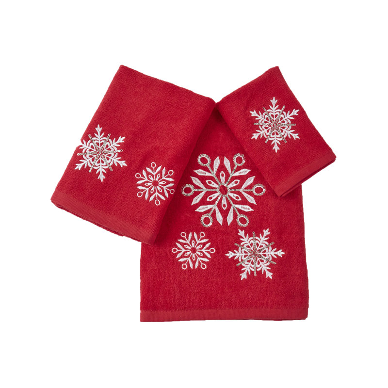 Ensemble de serviettes de Noël 3 pièces Durkin Home Luxury