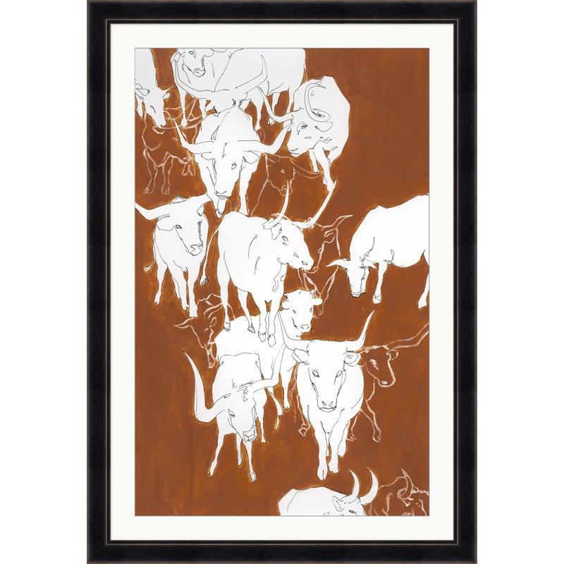 Rustic Cattle 1 Print