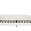Lit simple blanc avec forme de lapin charmant et construction stable - tête de lit et base rembourrée robuste-1766985908