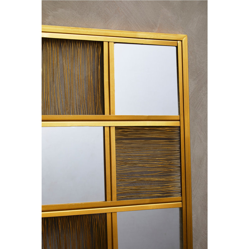 Bibeau Metal Flat Wall Mirror