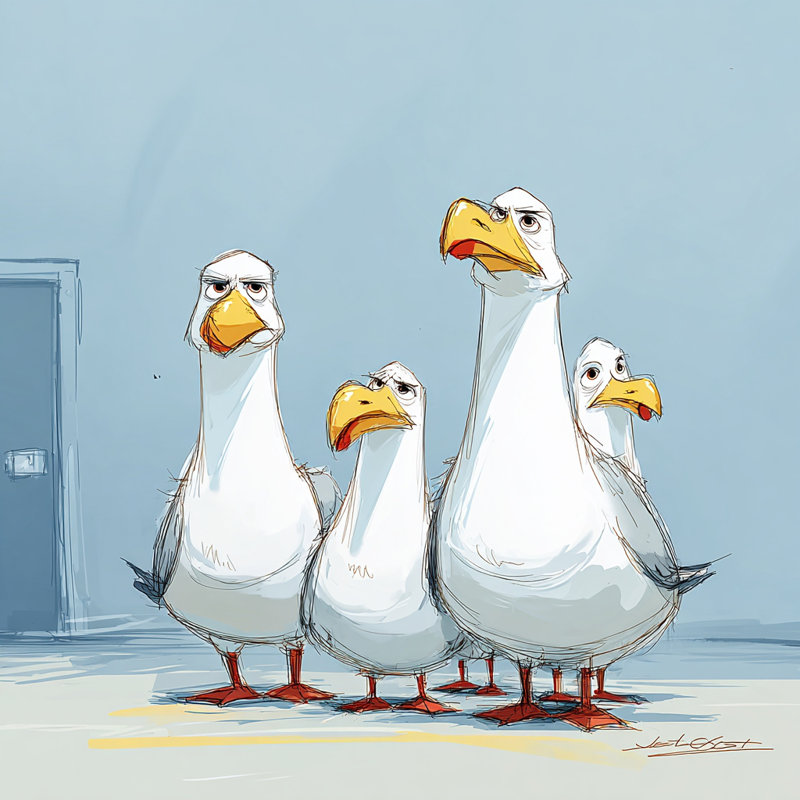 Seagull Stare - Wrapped Canvas Wall Art