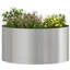 Garden Planter Silver 20 Cm Stainless Steel-1011053971
