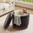 Round Ottoman With Storage, 360° Rotatable Stool, Hidden Storage Ottoman For Living Room-1890684485